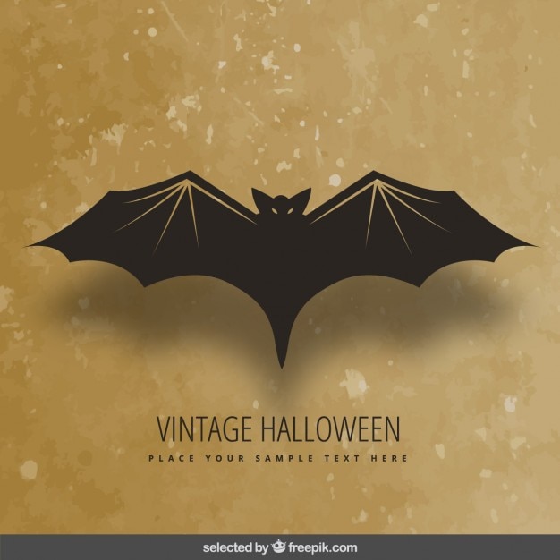 Bezpłatny wektor vintage halloween bat