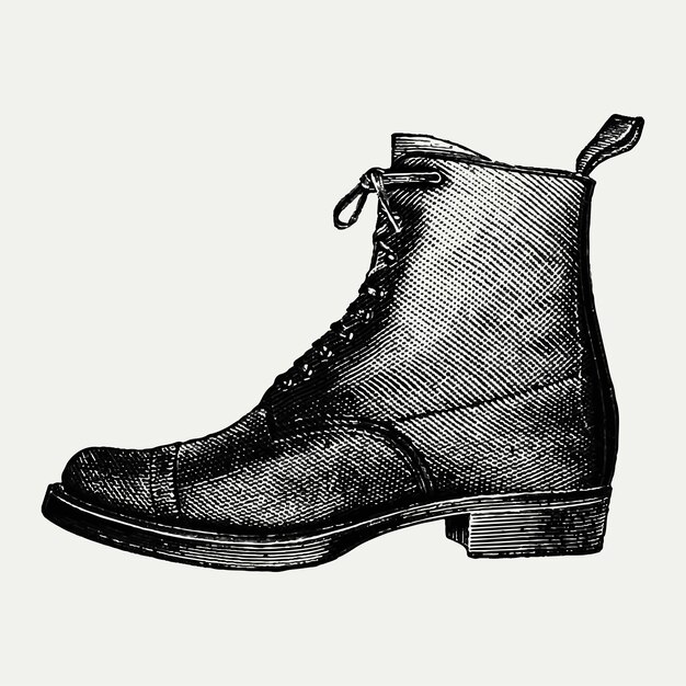 Vintage ilustracja boot
