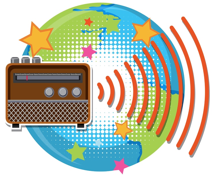 Bezpłatny plik Wektor vintage kreskówka radio tranzystorowe