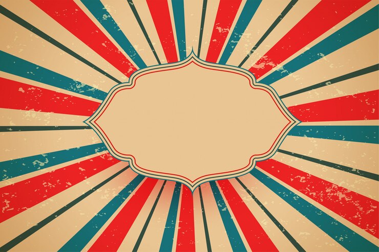 Bezpłatny plik Wektor vintage retro z wzorem promieni słonecznych