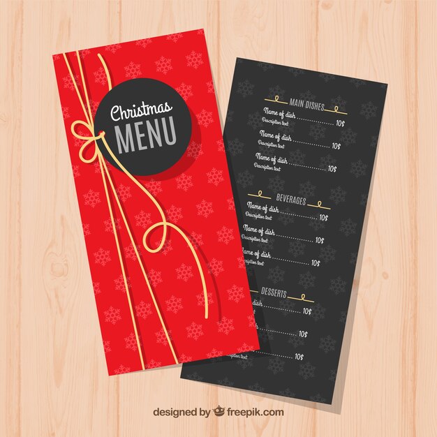 Vintage Specjalne Menu świąteczne