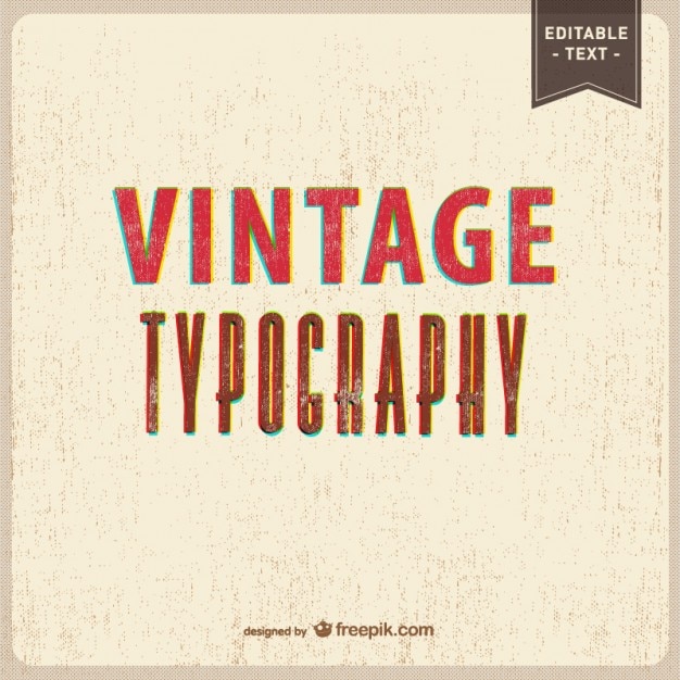 Bezpłatny plik Wektor vintage, tekstury tła typografia