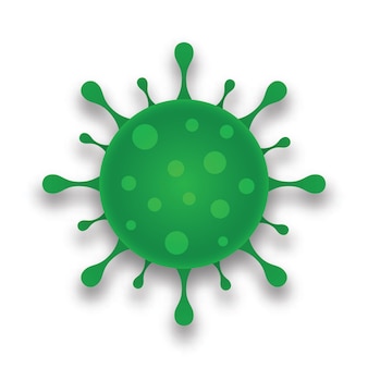 Wektor ikona koronawirusa 2019 ncov, ludzki wirus izolowany dla swojego projektu