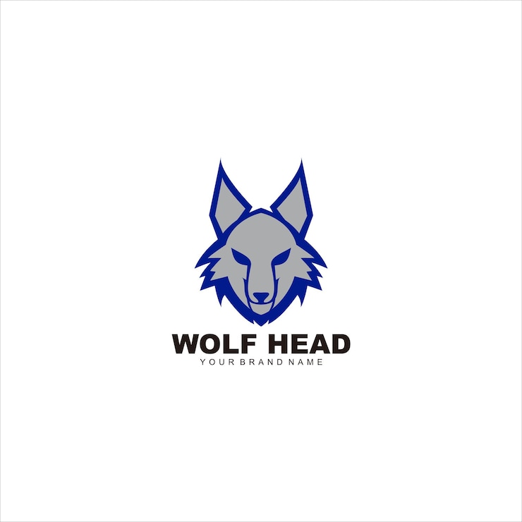 Bezpłatny plik Wektor wektor ilustracji maskotki logo wilka