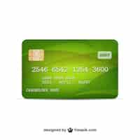 Bezpłatny wektor wektor karty kredytowej