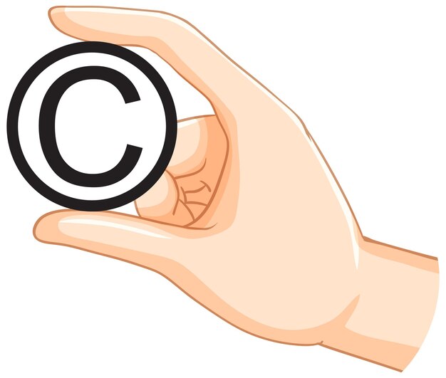 Bezpłatny wektor wektor koncepcja symbol praw autorskich