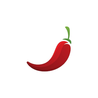 Wektor logo chili pikantny szablon symbolu żywności