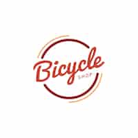 Bezpłatny wektor wektor logo sklep rowerowy
