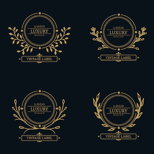 Wektor Niesamowite Luksusowe Wzory Logo