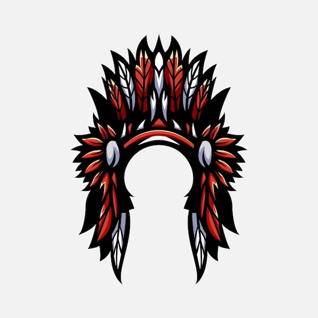 Wektor projektu szablonu kapelusza Apache