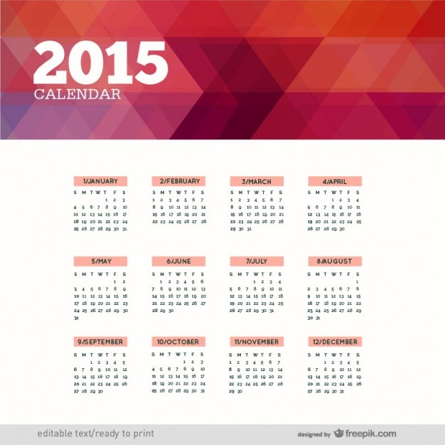 Wielokąta 2015 Calendar