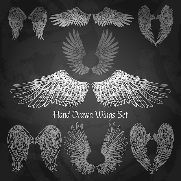 Wings Chalkboard Set