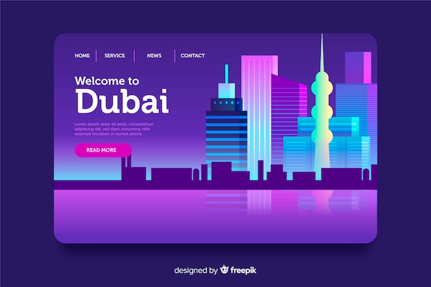 Witamy Na Stronie Docelowej Dubaju