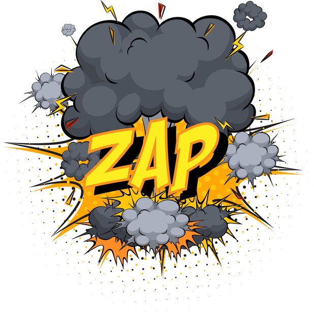 Word Zap w chmurze komiksów