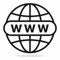 Bezpłatny wektor www globalna sieć internetowa