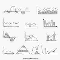 Bezpłatny wektor wykresy kaligraficzne