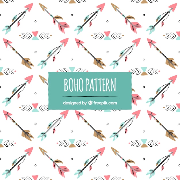Wzór Boho w stylu hippie