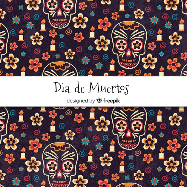 Wzór Dia De Muertos