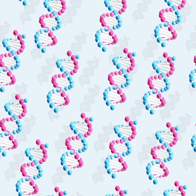 Wzór DNA Sience ze strukturą cząsteczki