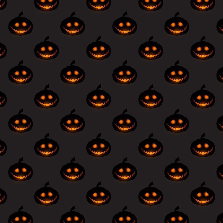 Bezpłatny plik Wektor wzór dyni halloween
