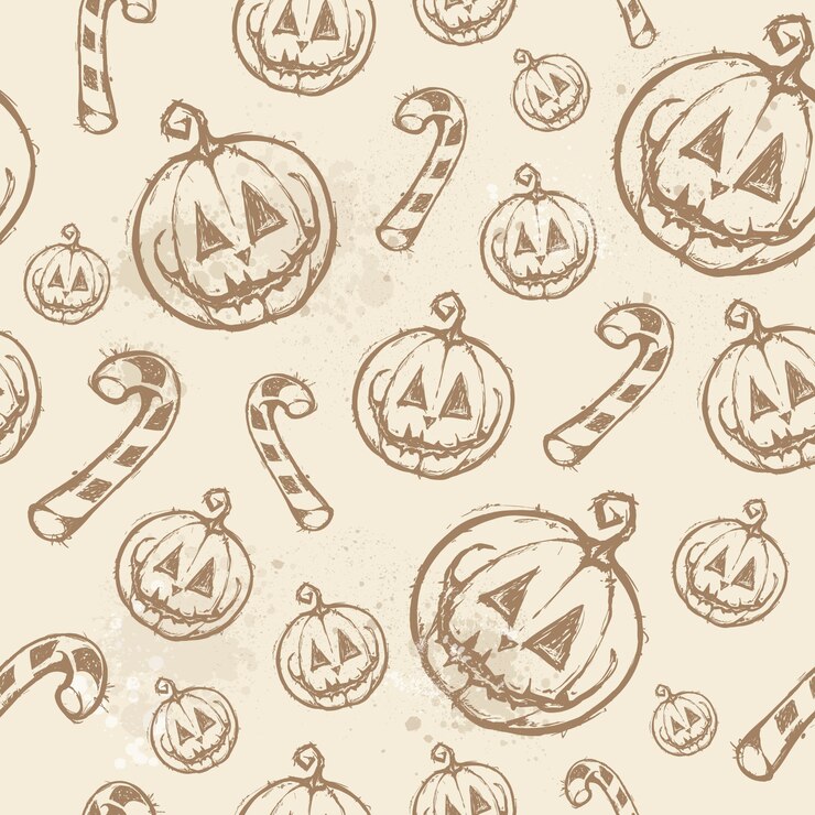 Bezpłatny plik Wektor wzór halloweenowy