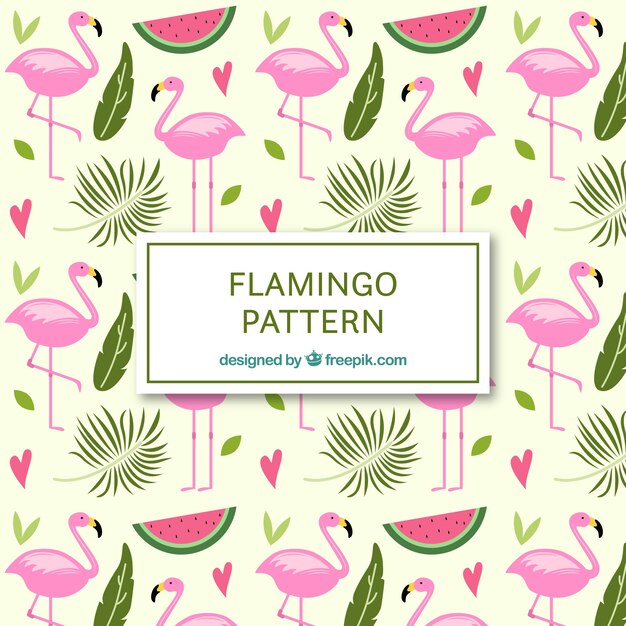 Wzór lato flamenco