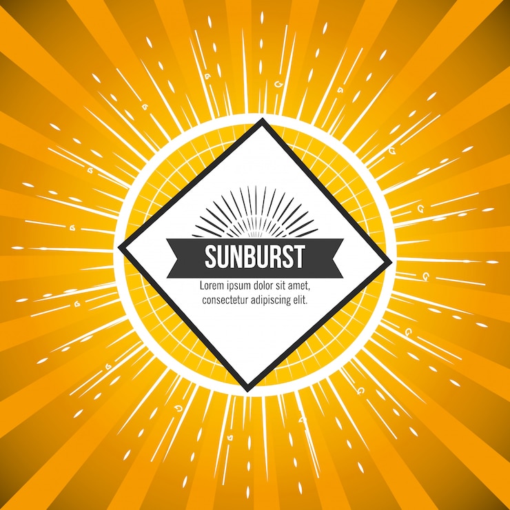Bezpłatny plik Wektor wzór sunburst