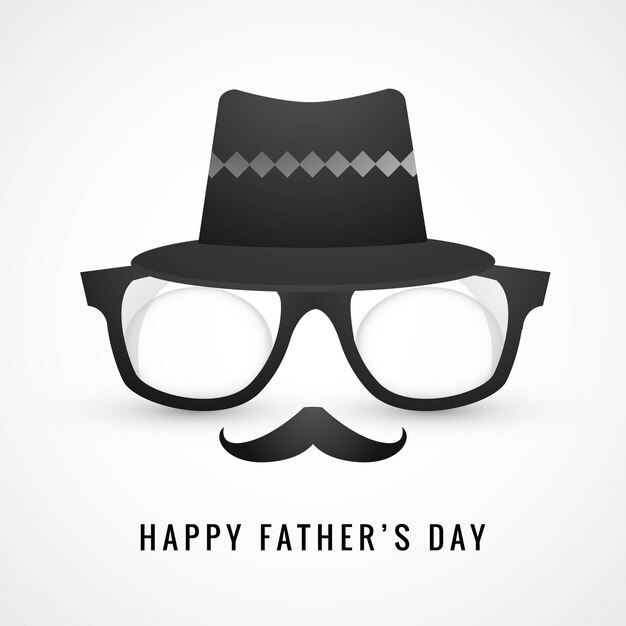 X9 Happy Fathers Day Cap I Okulary Na Projekt Karty Wąsy