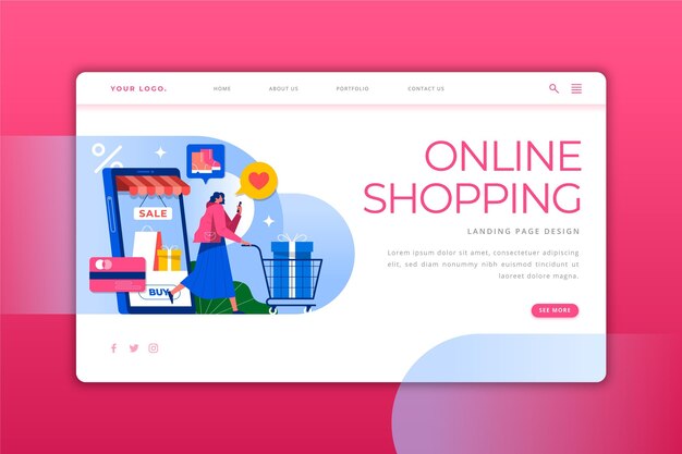 Zakupy online - landing page