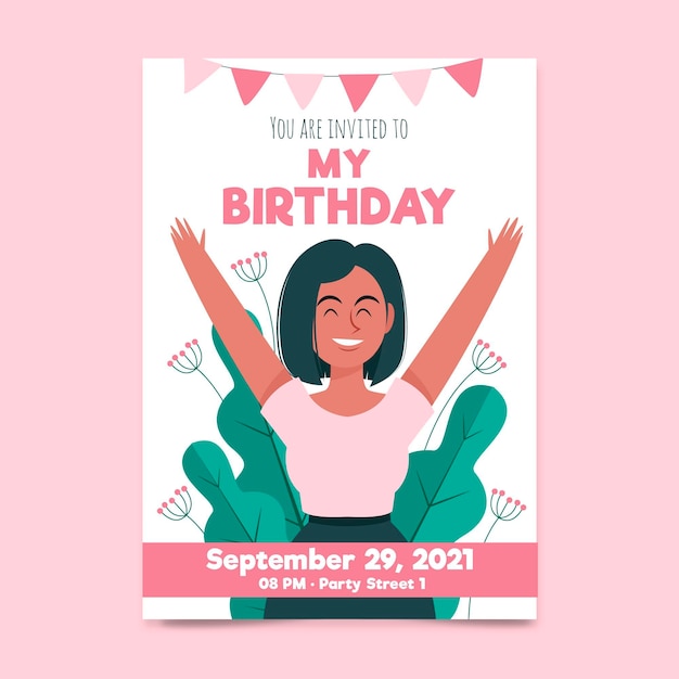 Zaproszenie Na Urodziny Dla Dziewczyny Urodziny