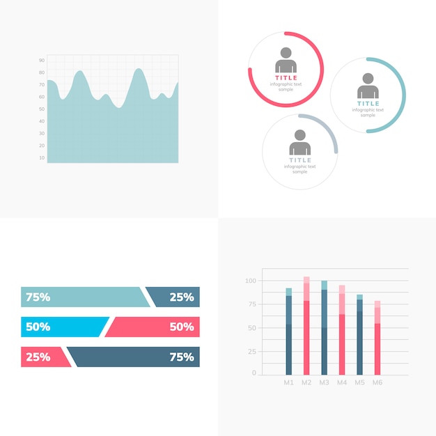 Zbiór Biznesowych Wektorów Infograficznych