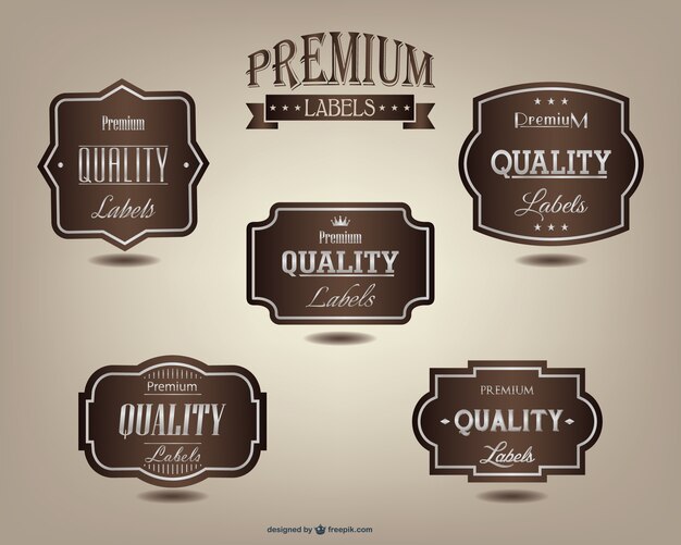 Zestaw etykiet Premium