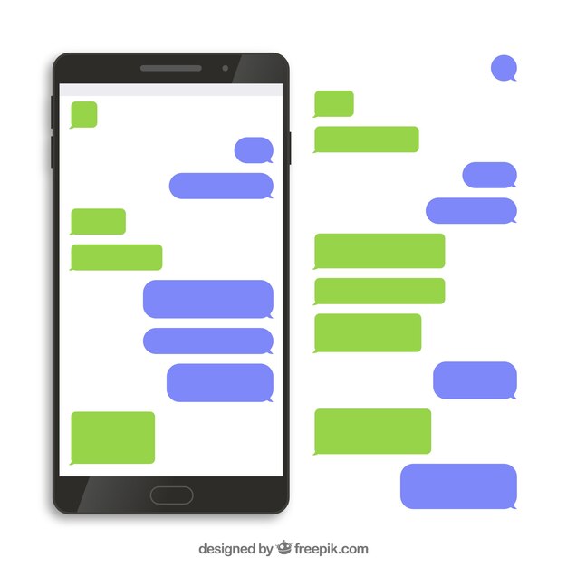 Zestaw różnych bąbelków czat dla aplikacji messenger