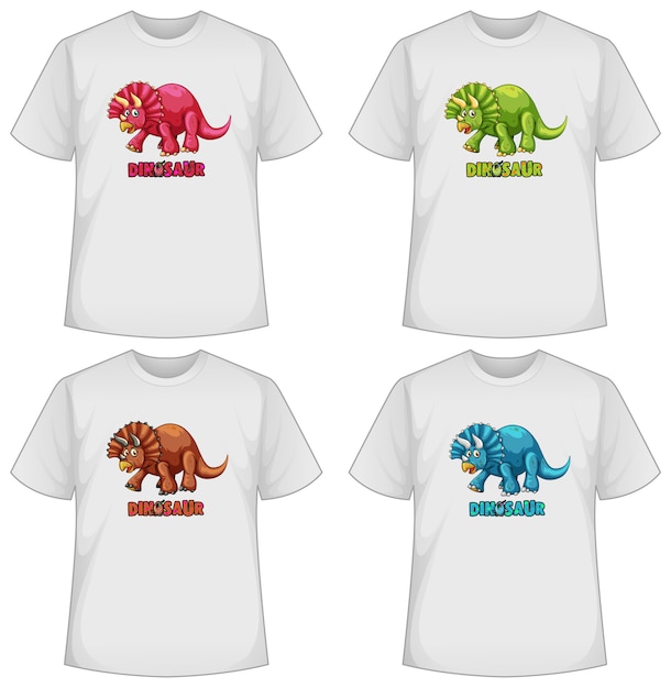 Zestaw Różnych T-shirtów Z Dinozaurami