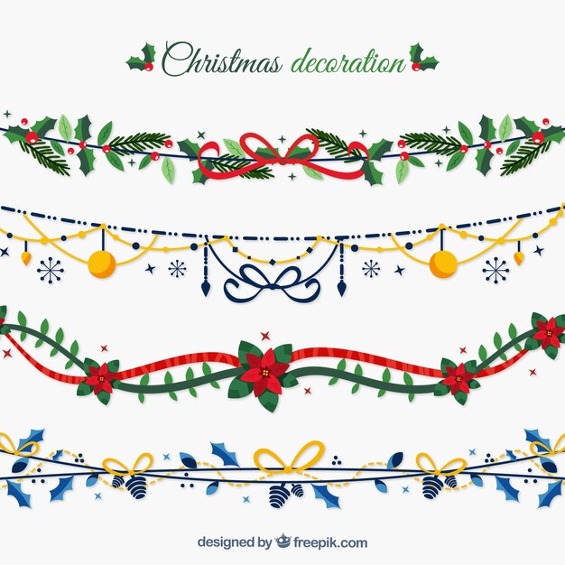 Zestaw świąteczny garland dekoracji