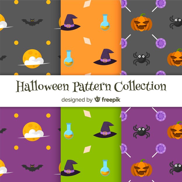 Zestaw wzorów halloween