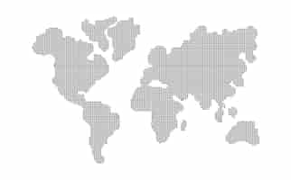 Bezpłatny wektor ziemia globalna mapa świata streszczenie tło wektor ilustracja