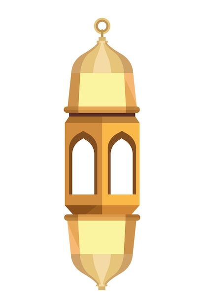 Złota Arabska Ikona Wiszącej Lampy