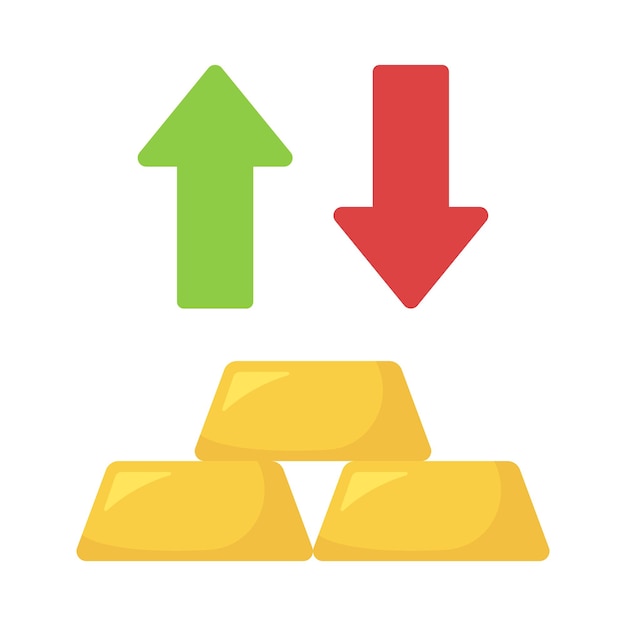 Bezpłatny wektor złoto zyski i straty
