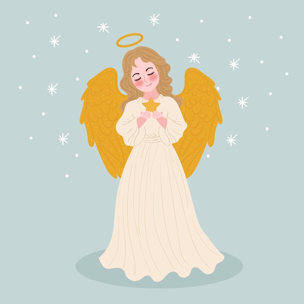 Złoty Anioł Bożego Narodzenia