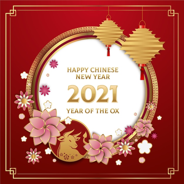 Złoty Chiński Nowy Rok 2021