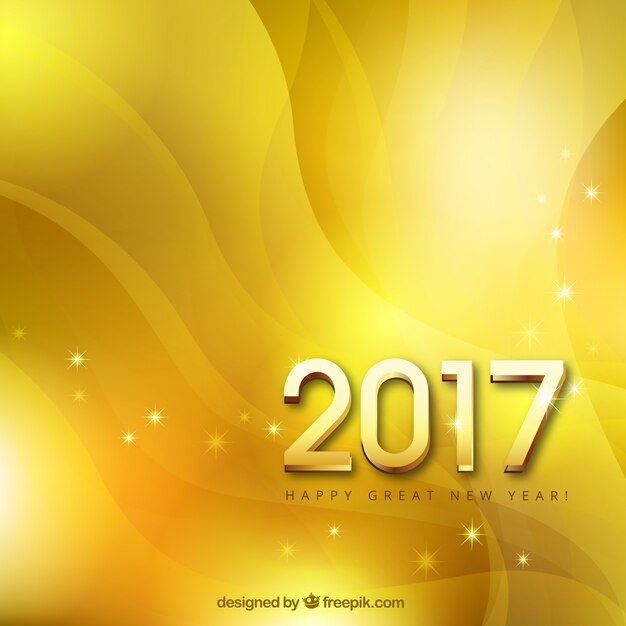 Złoty falisty nowy rok tła
