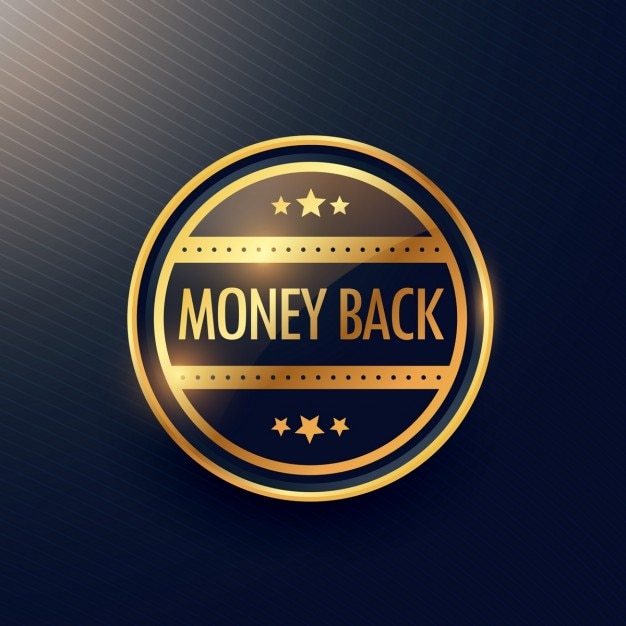 Złoty money back guarantee label design
