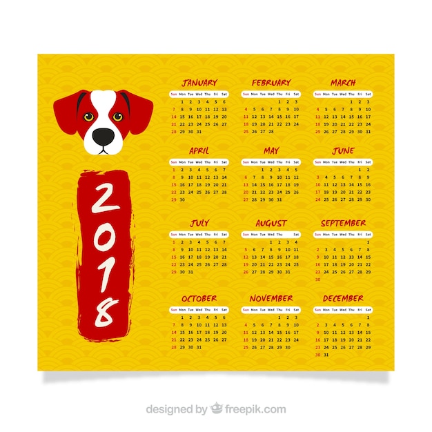 Żółty Chiński Nowy Rok Kalendarzowy