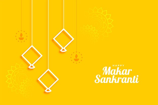 Żółty Projekt Powitania Festiwalu Makar Sankranti