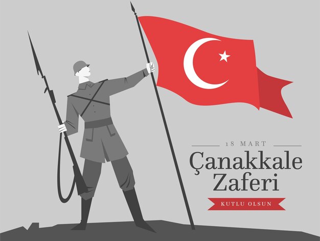 Zwycięstwo ilustracji canakkale