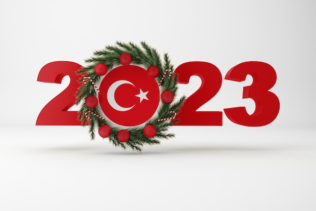 Bezpłatne zdjęcie 2023 turcja z wiankiem