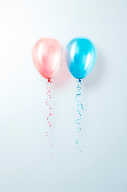 Bezpłatne zdjęcie 3d balony na karnawał