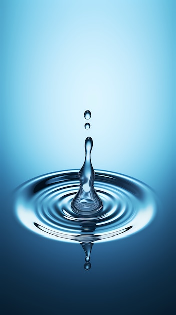Bezpłatne zdjęcie 3d generowanie sztucznej wody