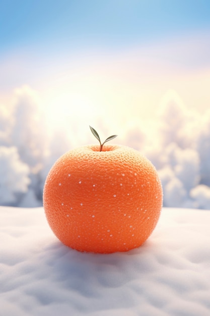 Bezpłatne zdjęcie 3d pyszne owocy sezonowe sezon zimowy